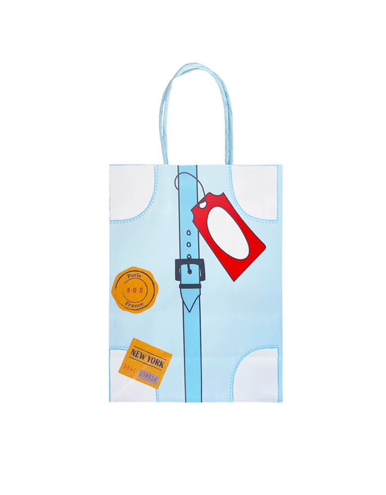 Airplane Party Bags by Pooka party. these vintage suitcases like party bags are perfect for a airplane party