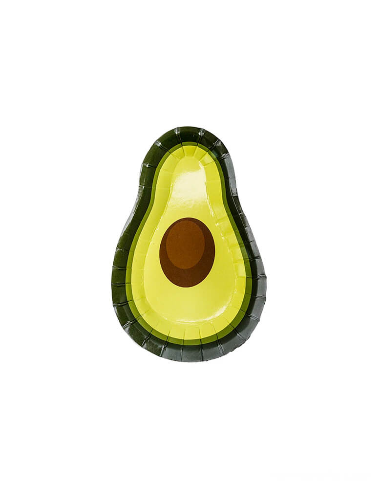 Jollity & Co - Avocado Canapé Plates. Featuring a avocado die cut shaped mini plates