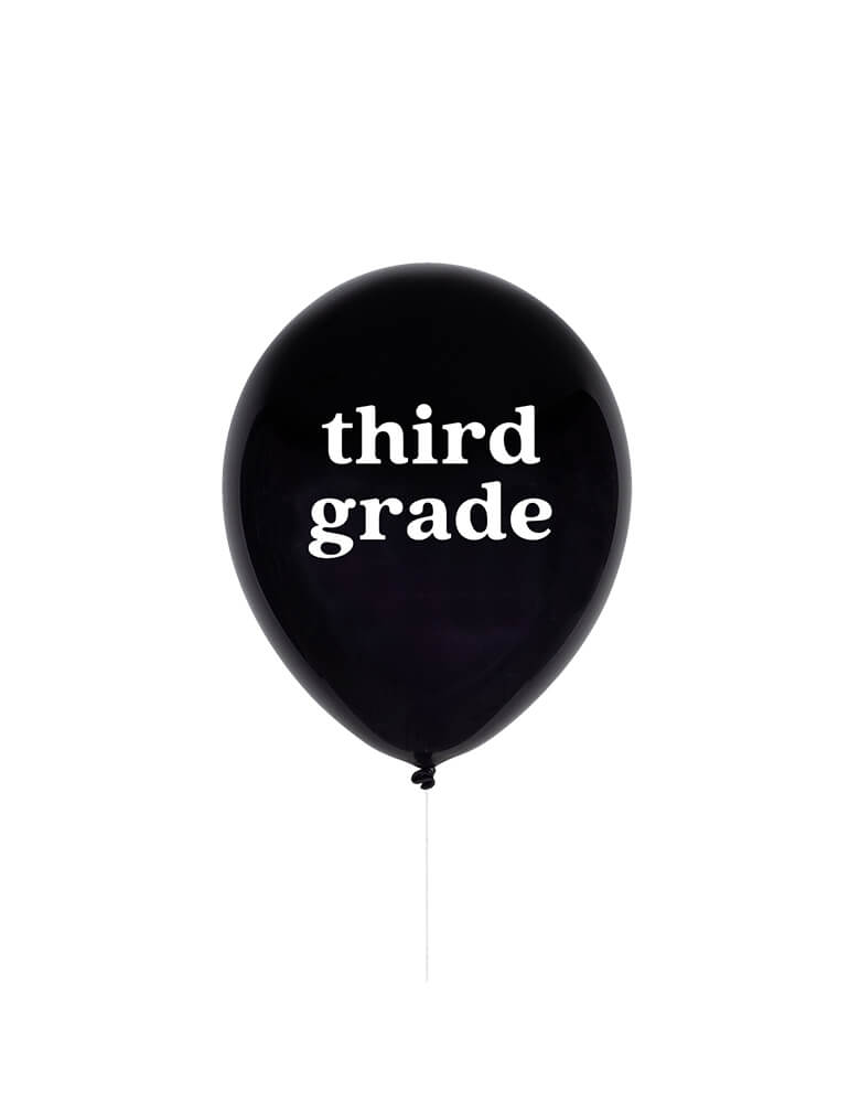 Studiopep 11" Third Grade Latex Balloon in black