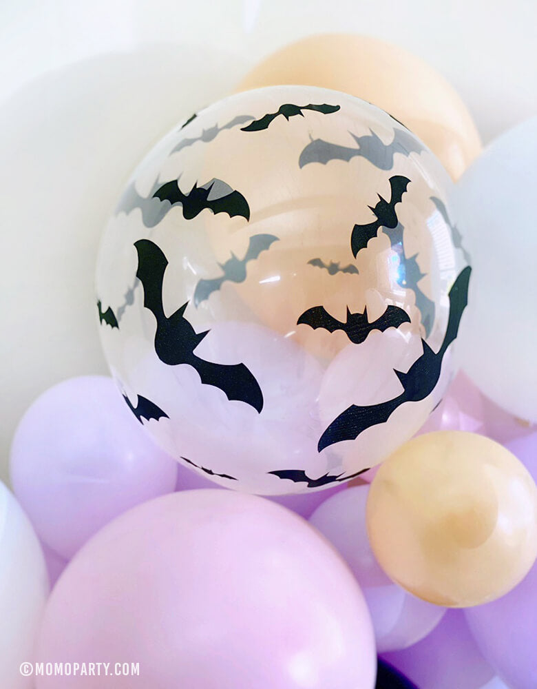 Bats Clear Latex Balloon Mix (Set of 6)