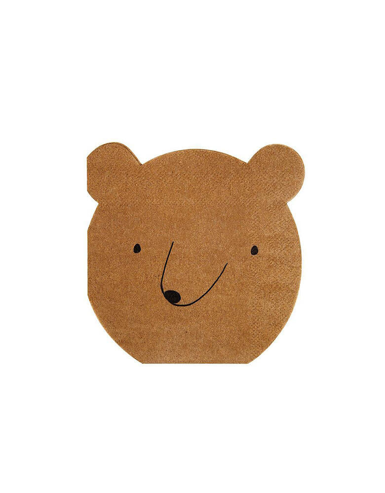 Meri Meri Bear Napkin Die-cup shaped