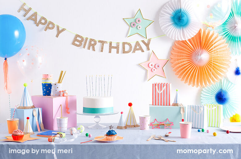 Gold Happy Birthday Garland