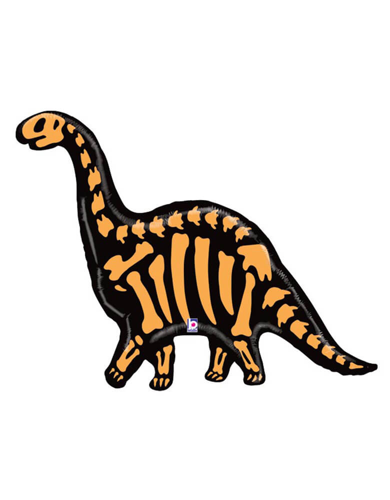 Betallic 50" Brontosaurus Skeleton Foil Mylar Balloon