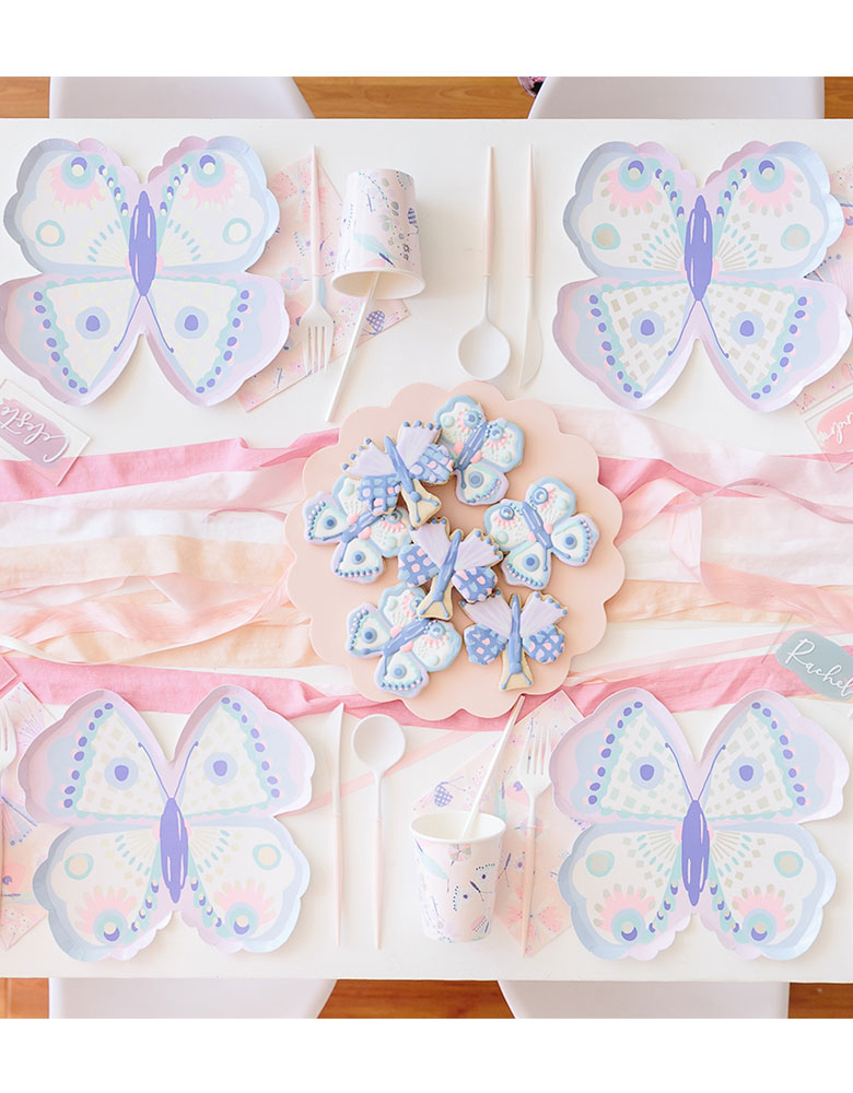 Daydream Soceity_flutter-large-plate_Girls Butterfly Party_Fairy Party Ideas