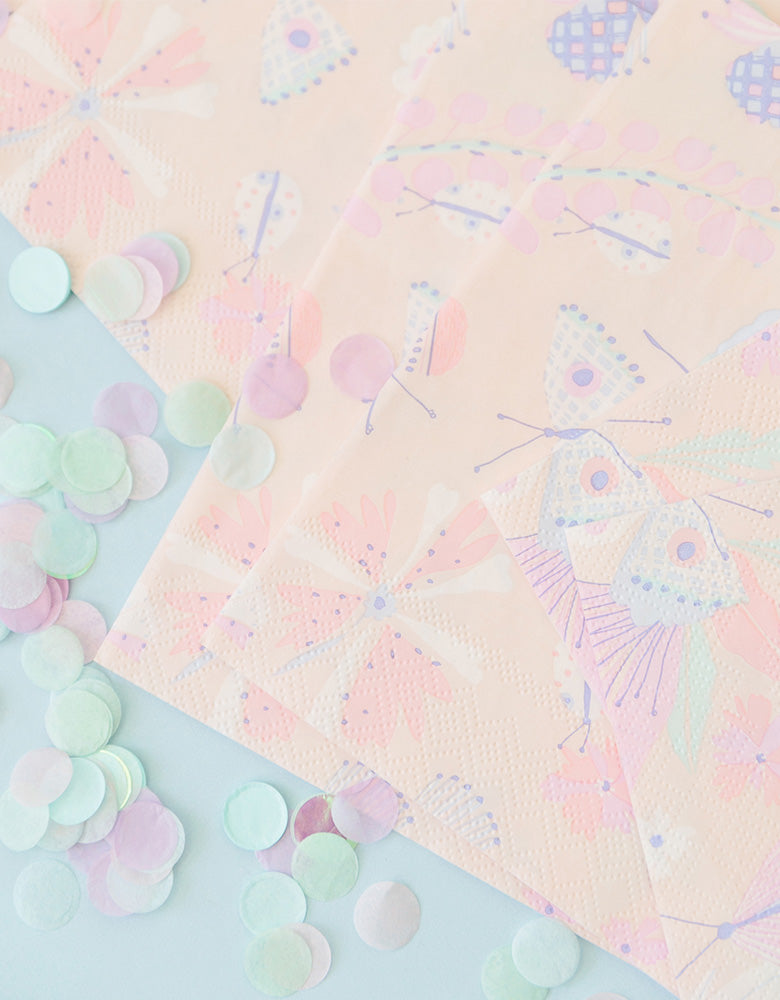 Daydream Society_ Flutter Butterfly Napkins_Kids Butterfly Party_Fairy Party Goods