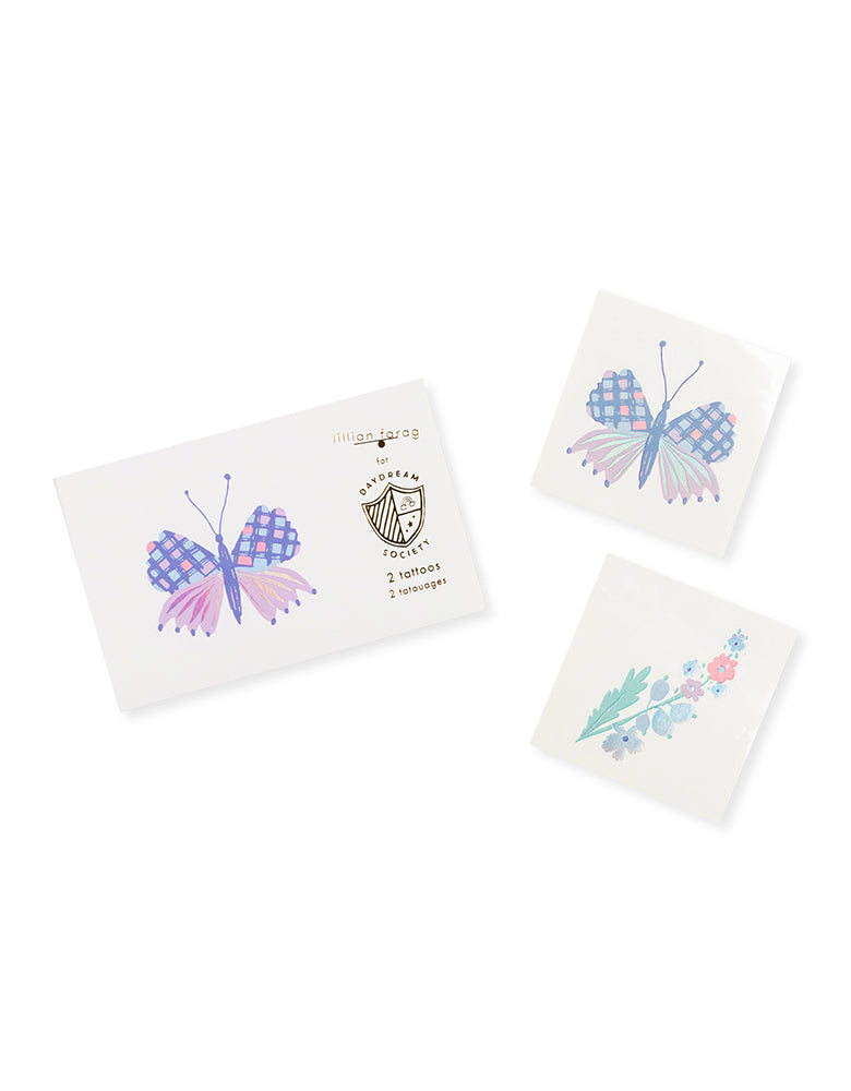 Daydream Society_flutter butterfly temporary-tattoo_Butterfly Party_Fairy Party Ideas