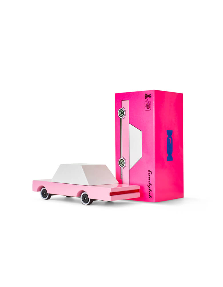Candylab Candycar Pink Sedan and its package 