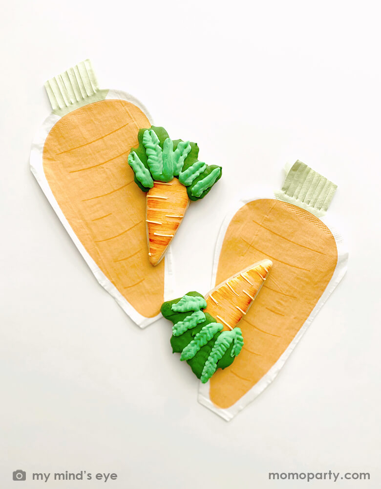 Carrot Shaped Napkins (Set of 24)