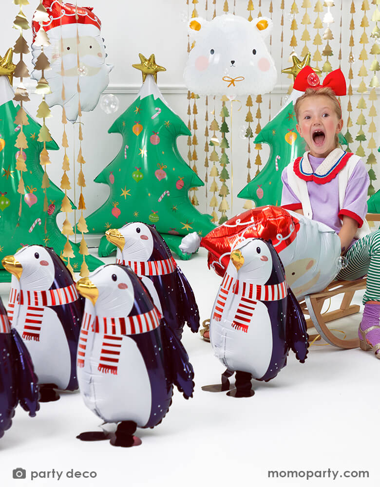 Polar Bear Foil Mylar Balloon