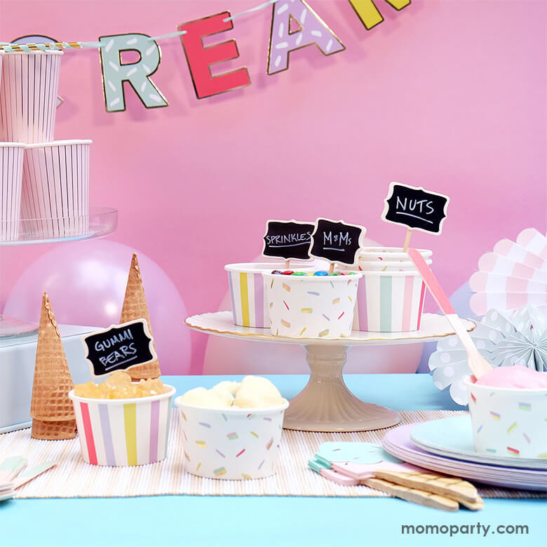 Stripe and Sprinkle Bowls (Set of 10)