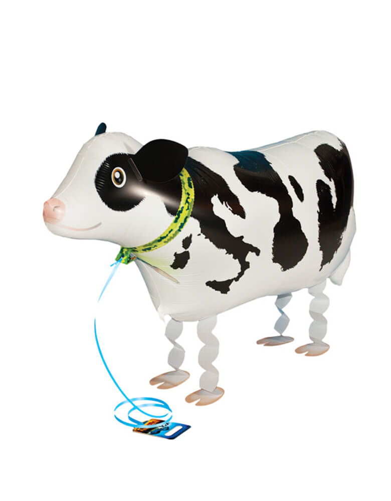 My Own Pet Balloon - 25 inches Cow. Cow My Own Pet Air Walker Foil Balloon. Bring the most adorable pet to your farm themed party! Let your little farmer walk their favorite sheep around! It's a perfect activity for the little ones at a barnyard themed celebration! 