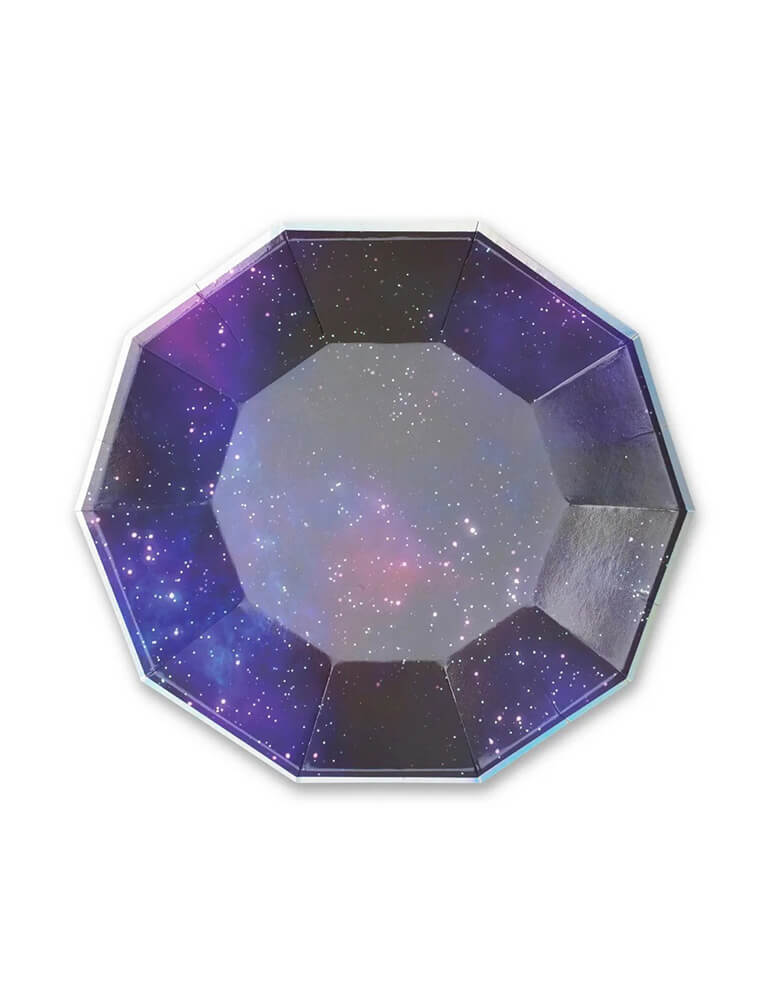Daydream Society 9" Galactic Large Plate featuring galaxy deep space design great for a space birthday party or a Star Wars themed party