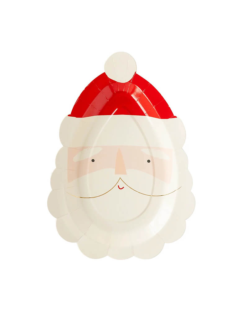 Believe Santa Face Shaped Plates (Set of 8)