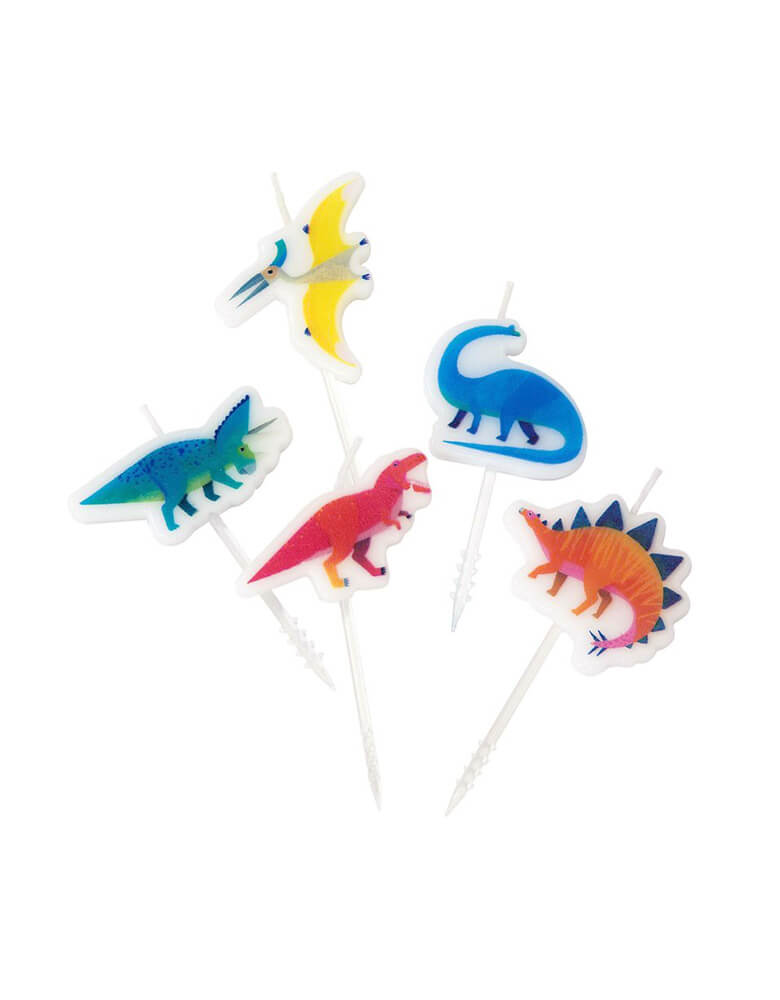 Dinosaur Birthday Candle Set