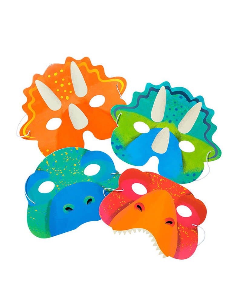 Talking Tables Party Dinosaur Paper Masks  Set of 8