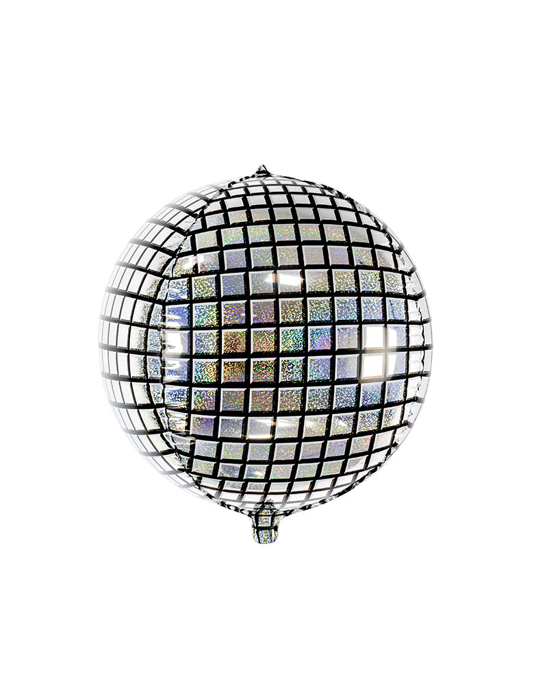 Party deco 16 inches Disco Ball Foil Mylar Balloon, Sassy and sparkly, these cool disco ball shaped foil balloons are perfect to add that disco fever into your hip hop parties