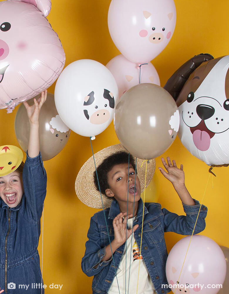 Farm Animal Latex Balloon Mix (Set of 5)