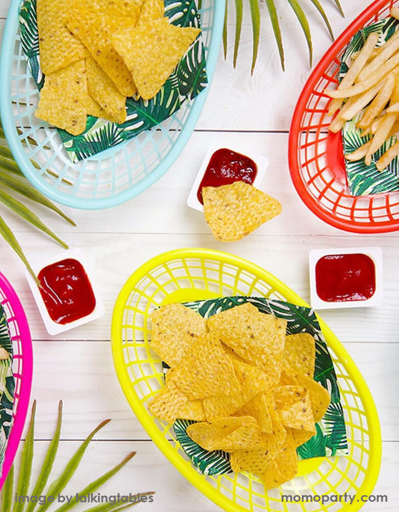 Tropical Fiesta Palm Leaf Small Napkins