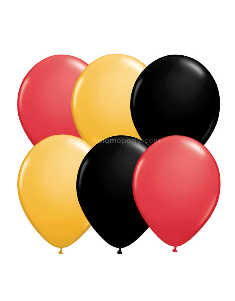 Fire Truck Latex Balloon Mix (Set of 12)