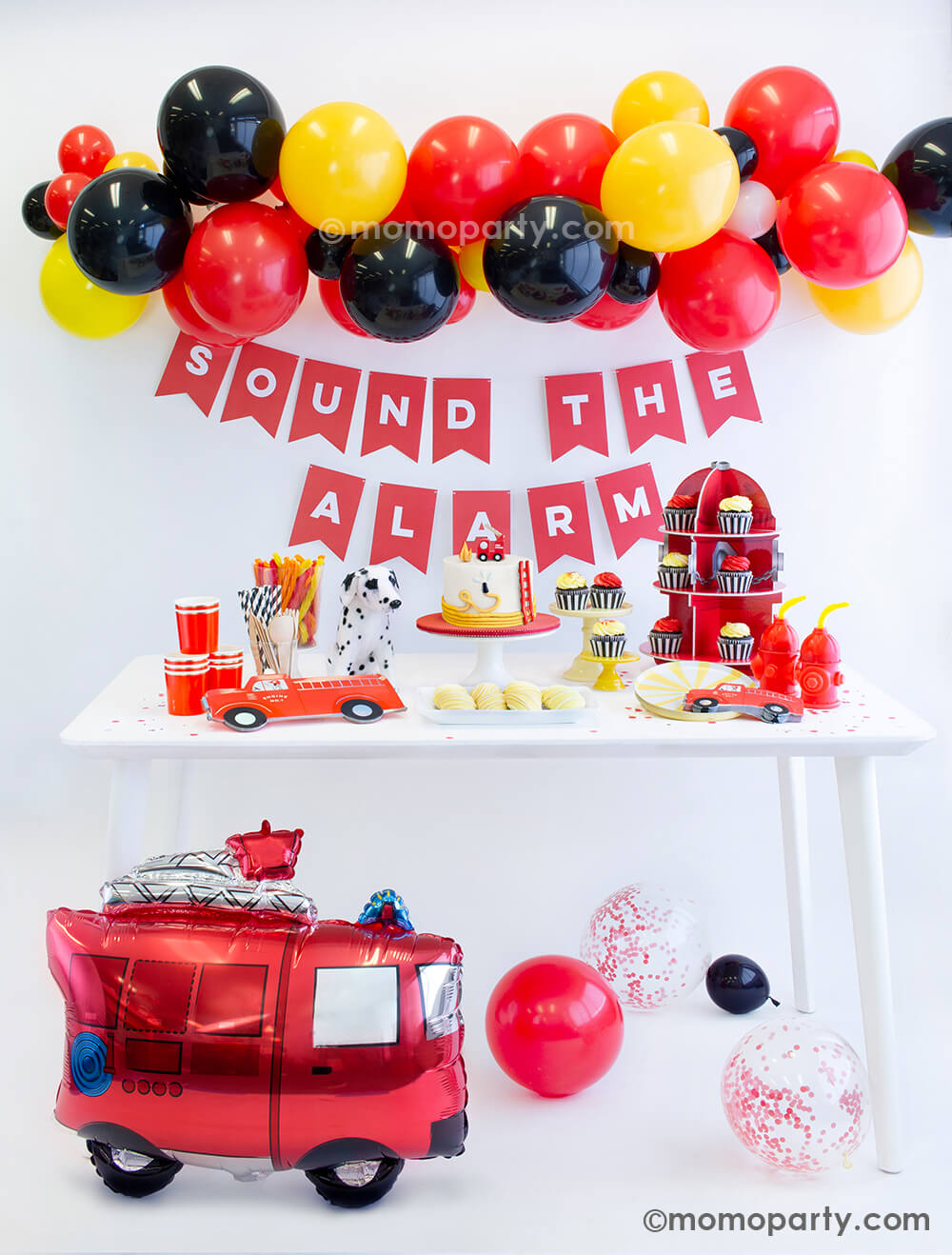 Fire Truck Balloon Cloud Kit