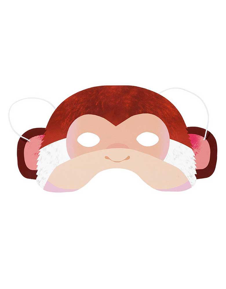 Monkey Party Animals Paper Mask for Kids