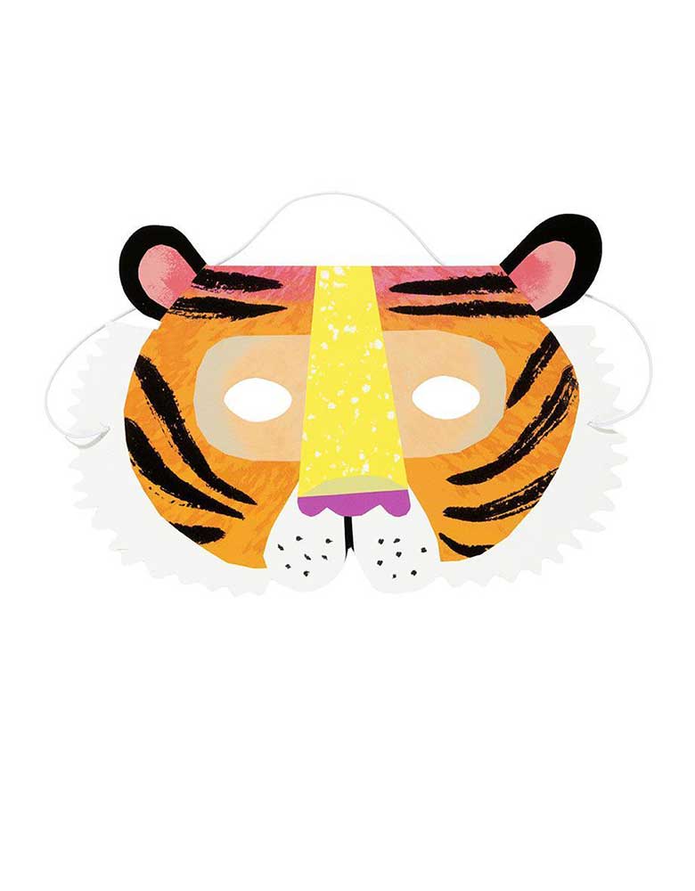 Party Animals Tiger Paper Mask for Kids