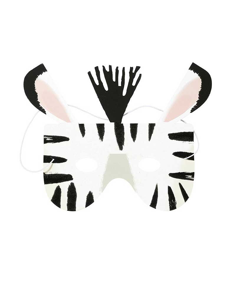 Zebra Party Animals Paper Mask for Kids