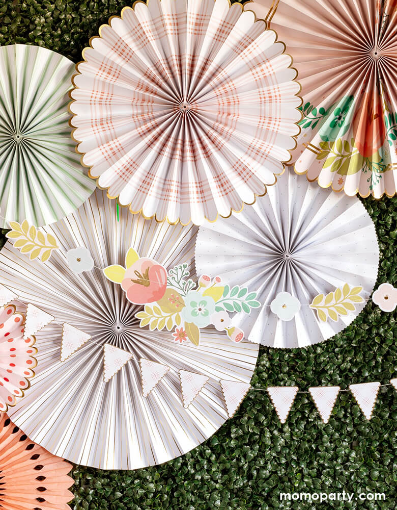 Garden Party Floral & Pennant Banner Set