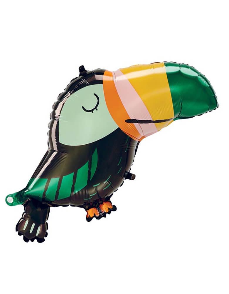 Anagram Balloons - 27 inches Get Wild Toucan Foil Mylar Balloon. Accent your jungle party with this cute toucan foil mylar balloon. It's perfect for your tropical, luau or "Wild One" themed party!