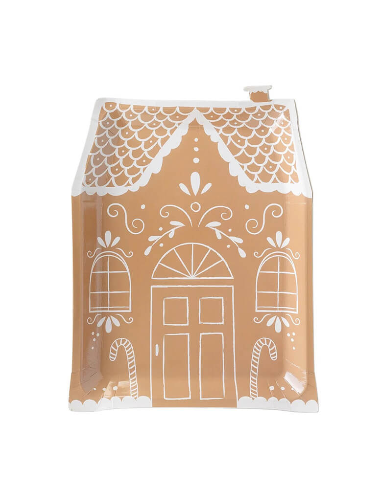 Gingerbread House Shaped Plates (Set of 8)
