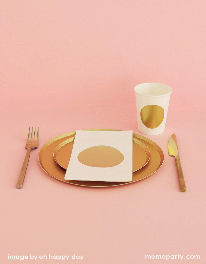 Gold Dot Cups (Set of 8)