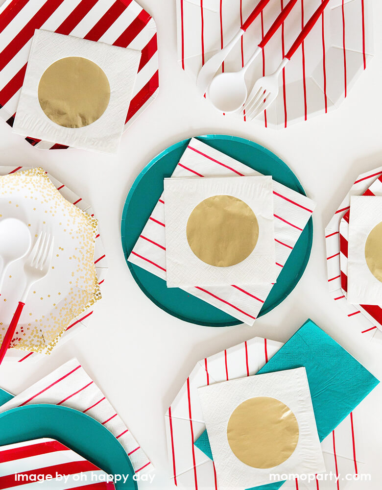 Gold Dot Small Napkins (Set of 20)