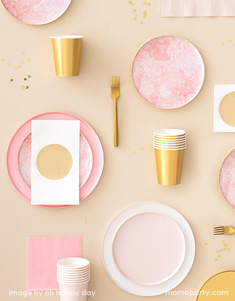 Gold Dot Cups (Set of 8)