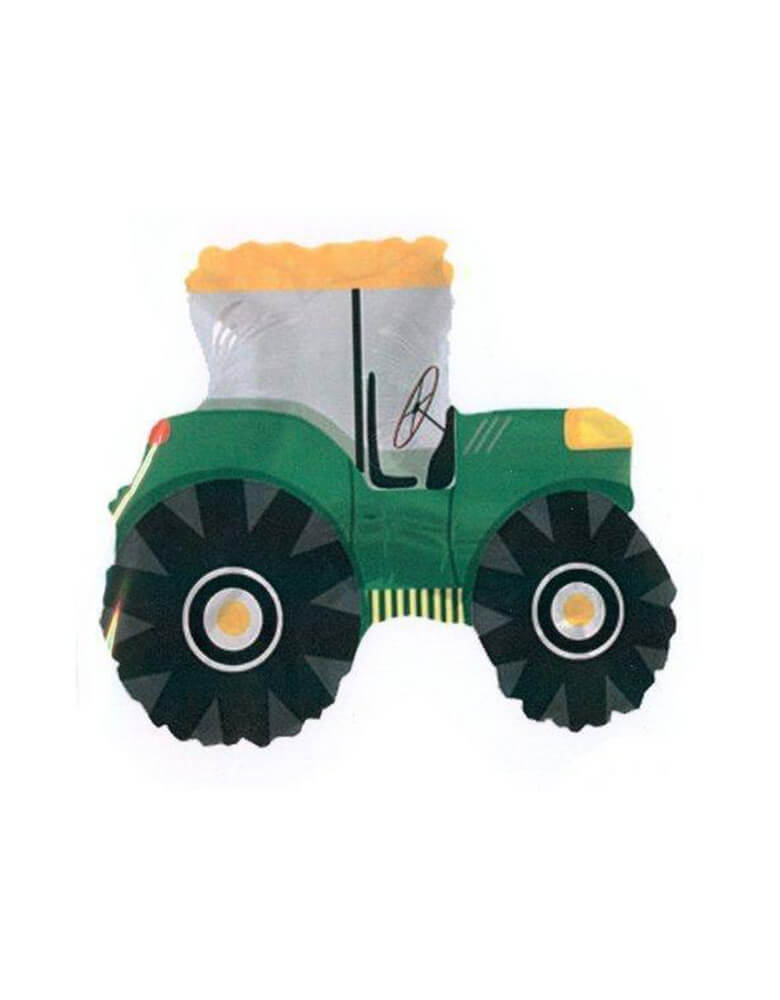 CTI 25-inch Green Farm Tractor Foil Mylar Balloon
