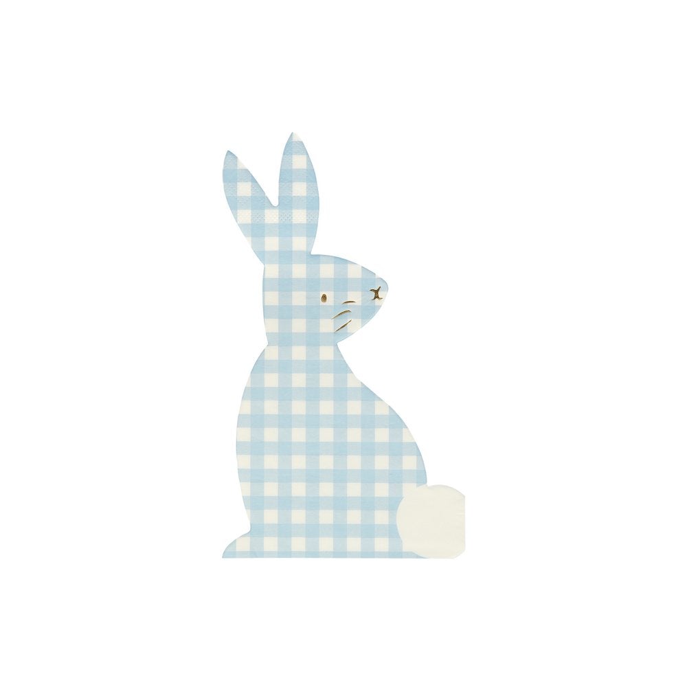Gingham Bunny Napkins (Set of 16)