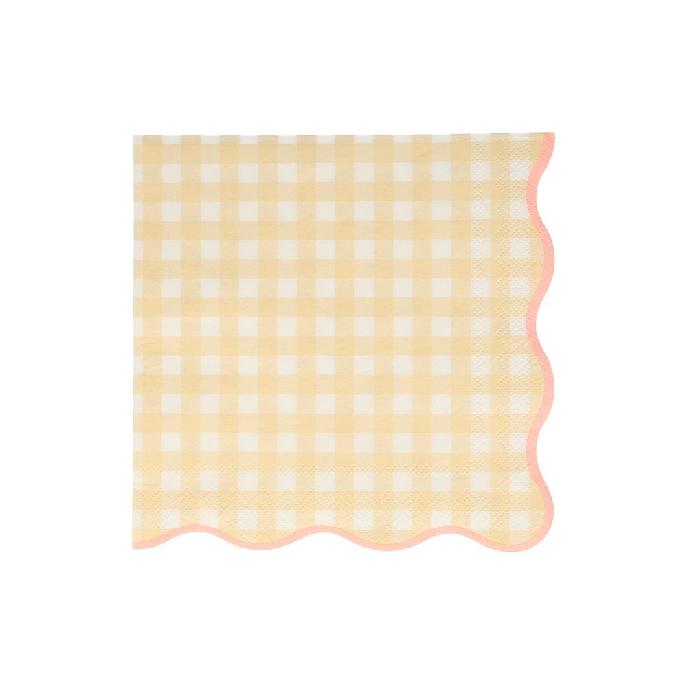 Gingham Large Napkins (Set of 20)