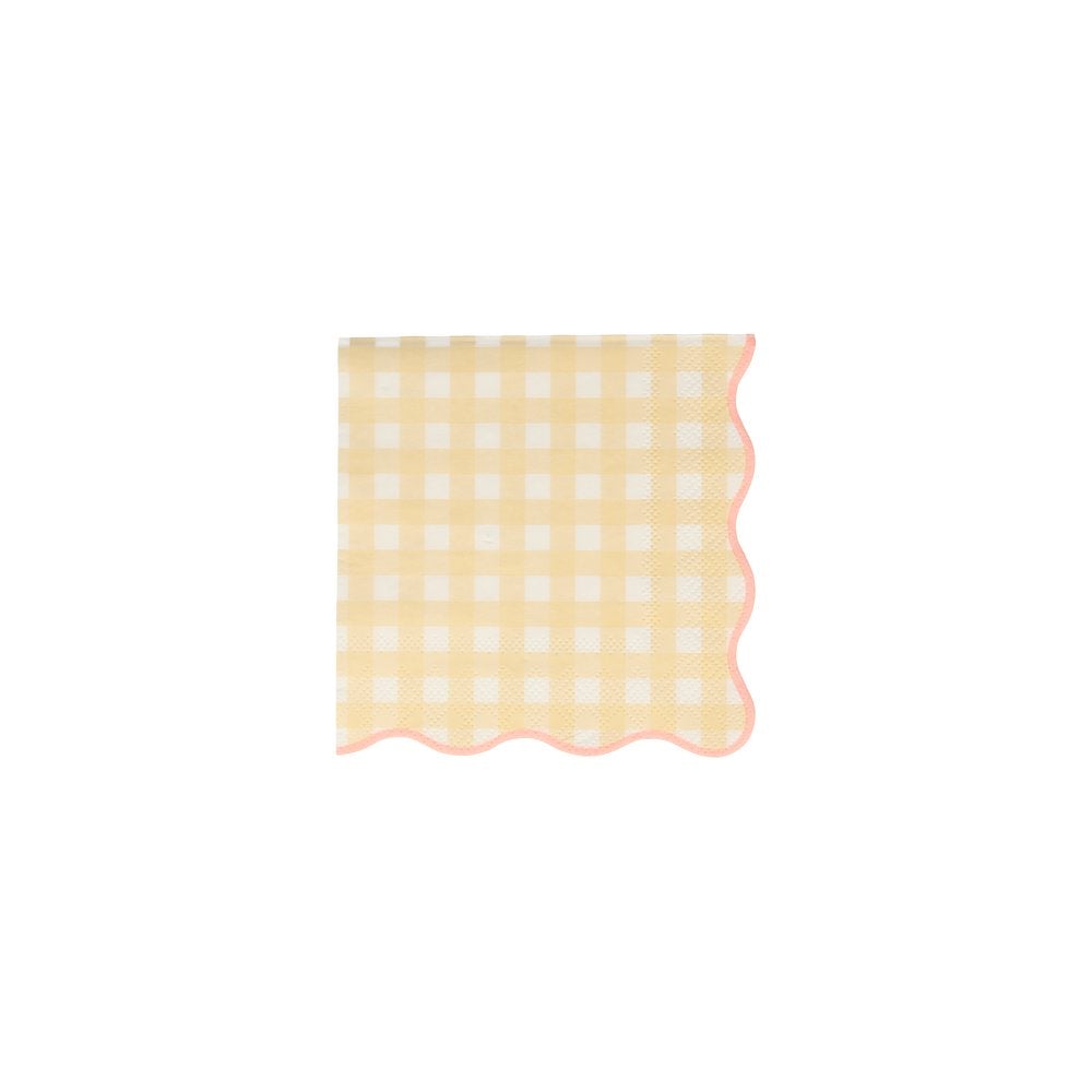 Gingham Small Napkins (Set of 20)