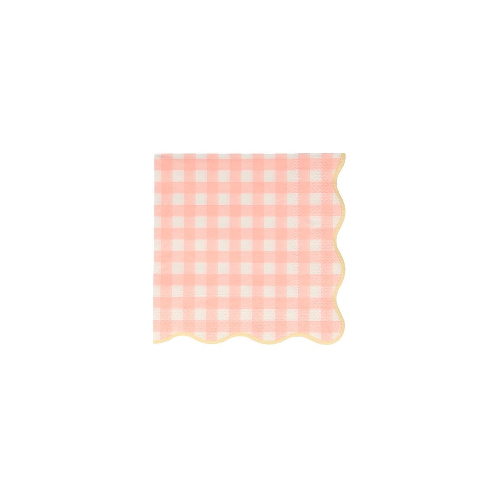 Gingham Small Napkins (Set of 20)