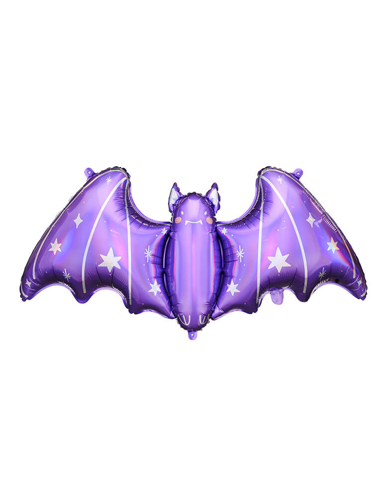 Purple Bat Foil Mylar Balloon
