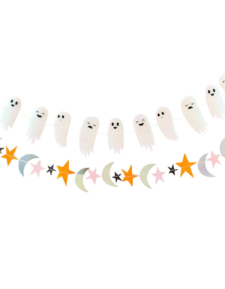 Happy Haunting Iridescent Mini Banner Set