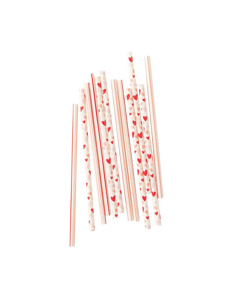 Multi Heart Reusable Straws (Set of 12)