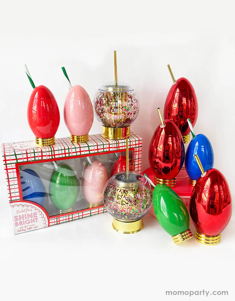 Packed Party - Holiday Light Cups. These fun Holiday light cups makes a perfect gift this season, it will delight the christmas dinner