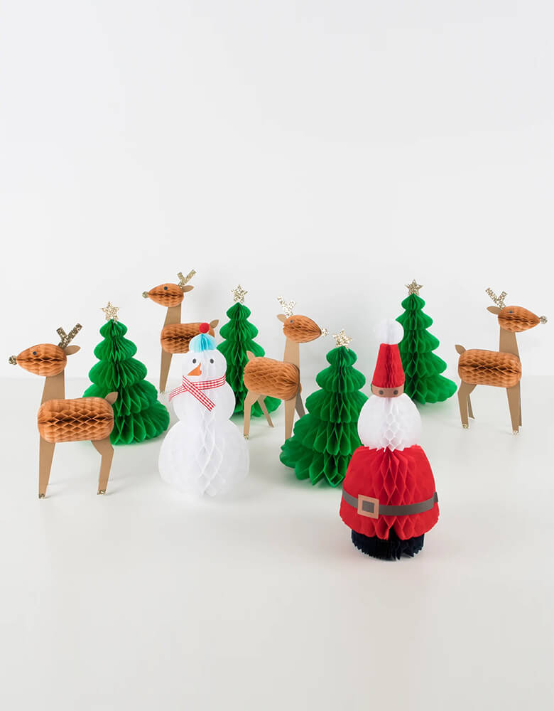 Honeycomb Christmas Characters (Set of 10)