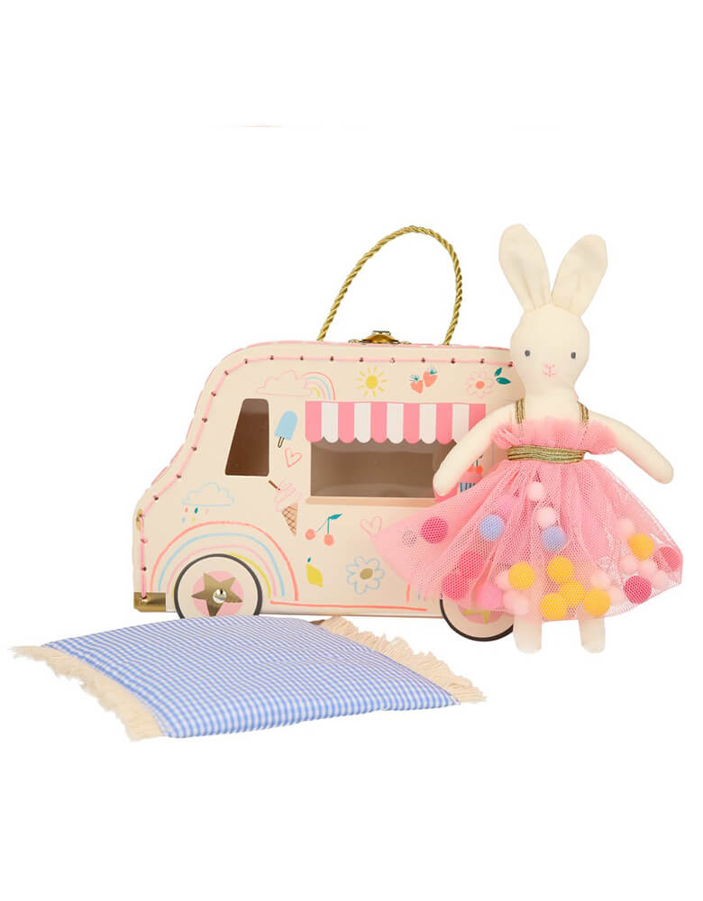 Ice Cream Van Bunny Mini Suitcase Doll