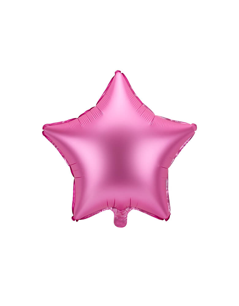 Party Deco 19" Junior Pink Star Shaped Foil Balloon