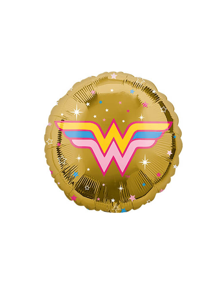 Anagram 18" Junior-Wonder-Woman-Round-Foil-Balloon