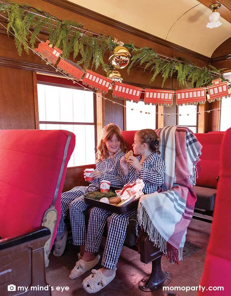 North Pole Express Train & Bell Banner Set