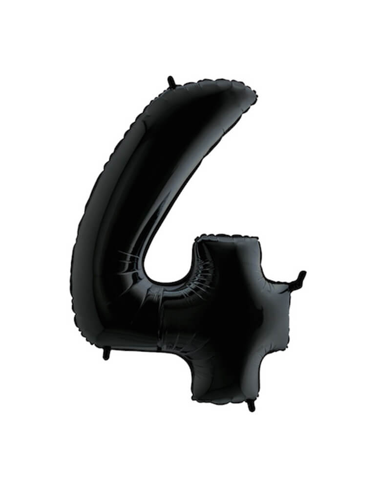40" Megaloon Foil Shape 4 Black Balloon