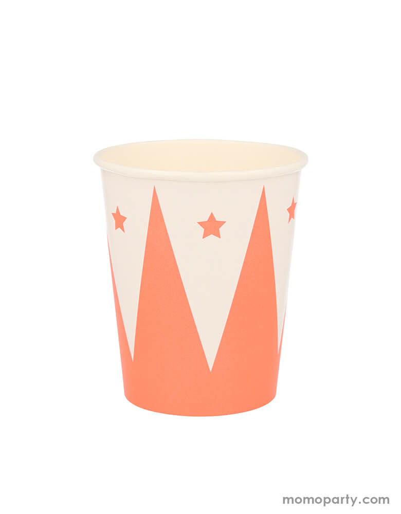 Meri Meri - Magic Cups in the coral harlequin Diamond and stars Pattern. These cups are made from eco-friendly paper, Pack of 8 in 7 designs. They are perfect for a magic themed party which you want to fill with wonder and fun.