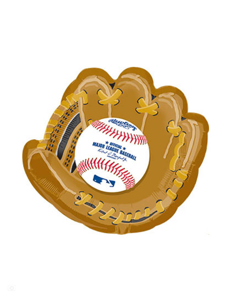 Momo Party's 25" Major League Baseball & Glove Foil Balloon by Anagram Balloons.